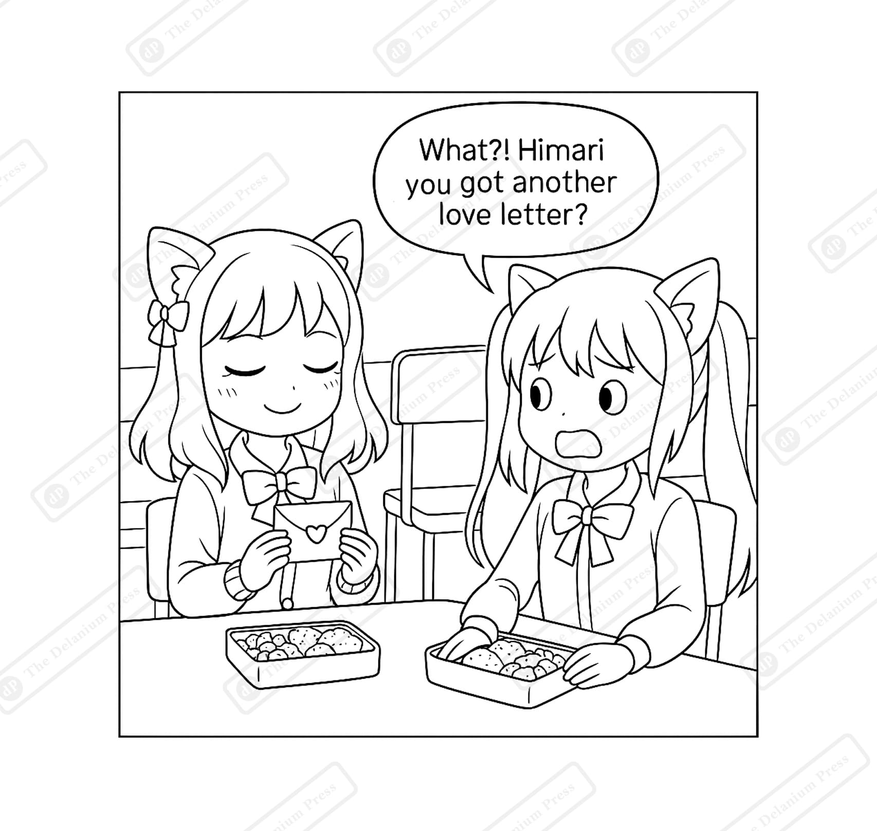 Neko Gossip Secrets - Neko Girls Coloring Drama