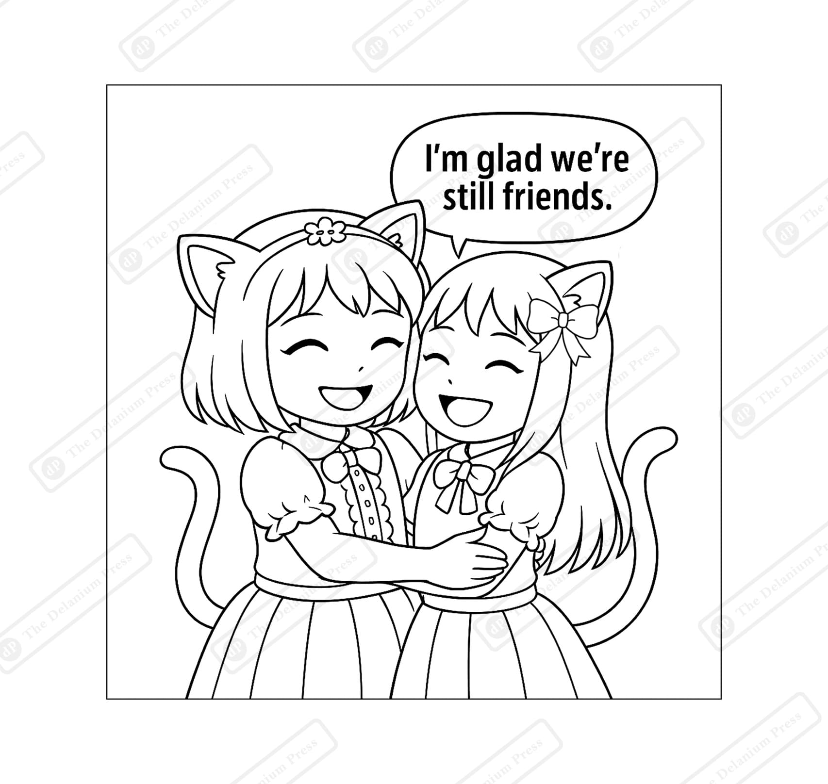 Neko Gossip Secrets - Neko Girls Coloring Drama