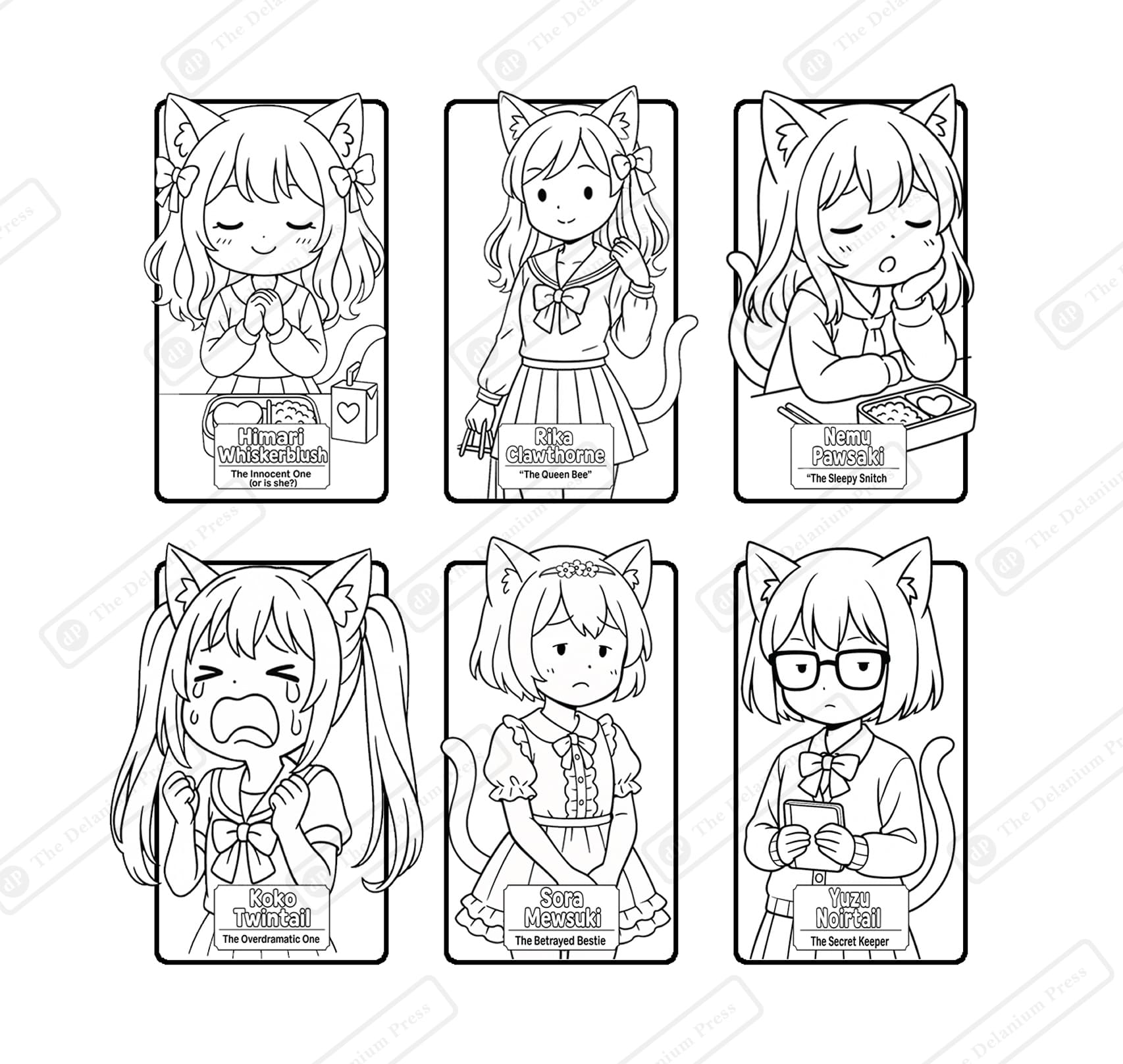 Neko Gossip Secrets - Neko Girls Coloring Drama