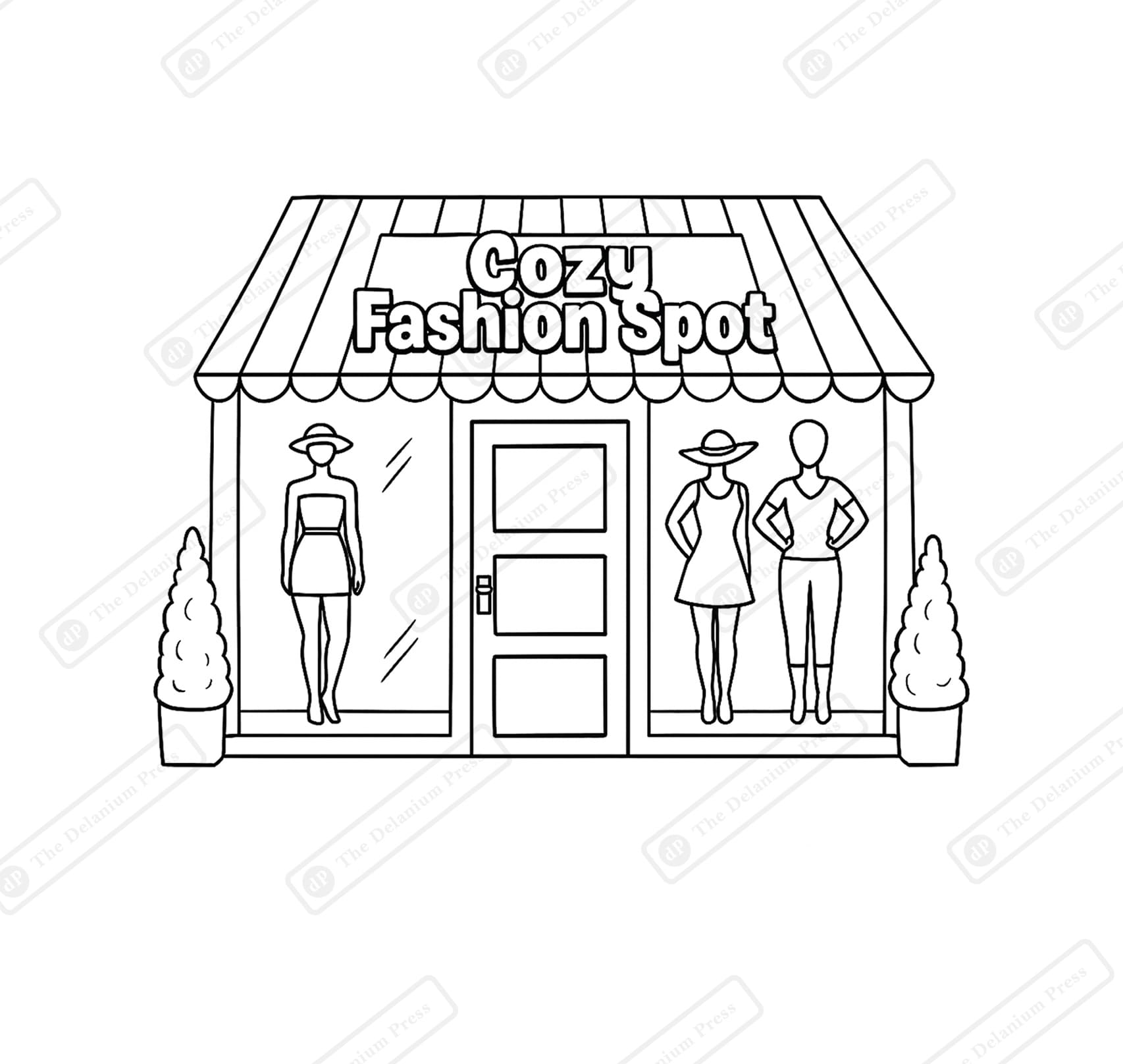 Cozy Fashion Spot - Bold Fun Coloring Book