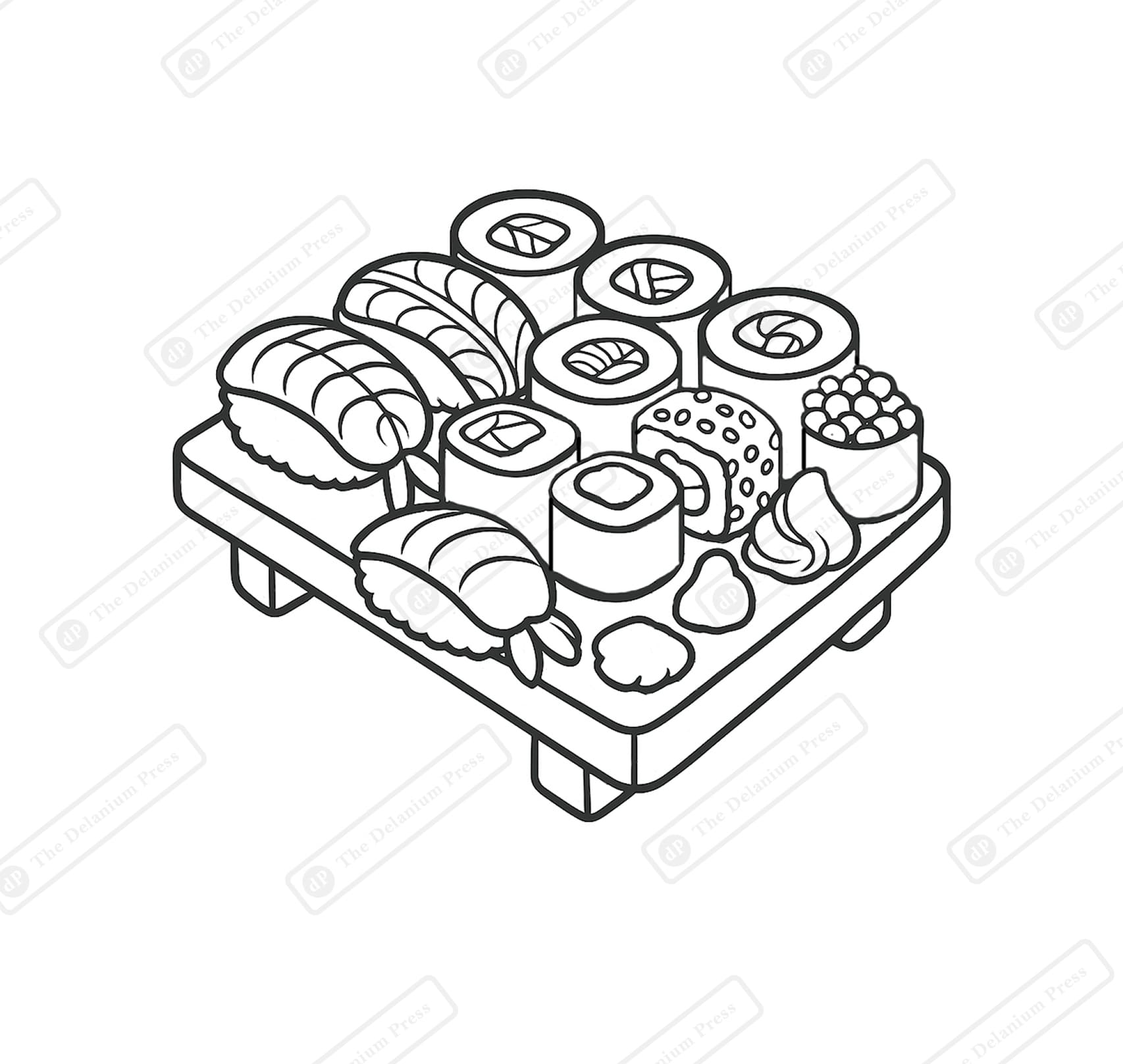 FoodTacious - Bold And Easy Coloring Book