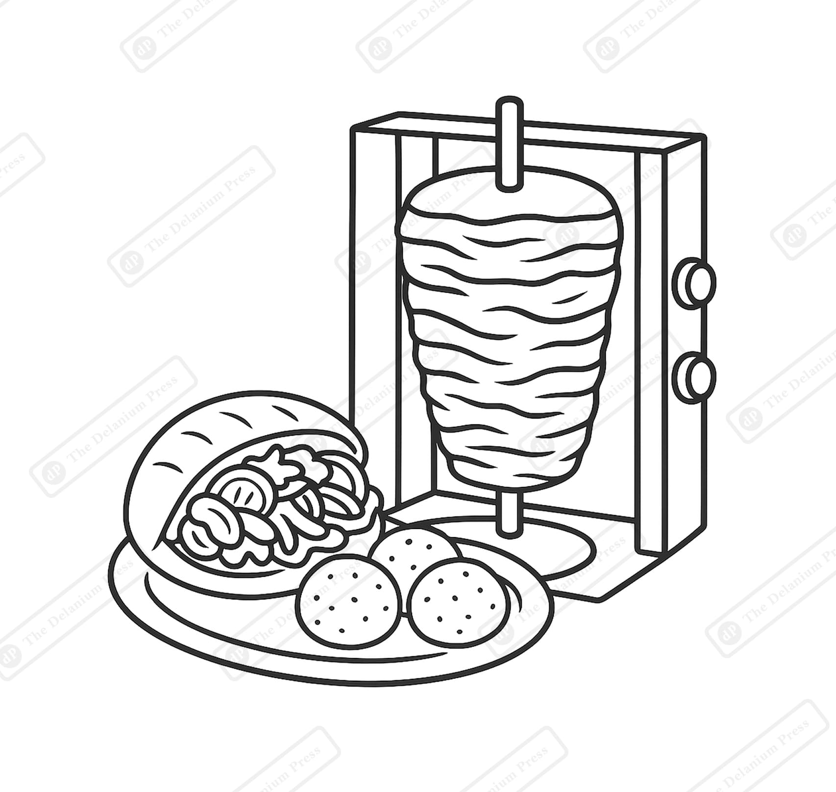 FoodTacious - Bold And Easy Coloring Book