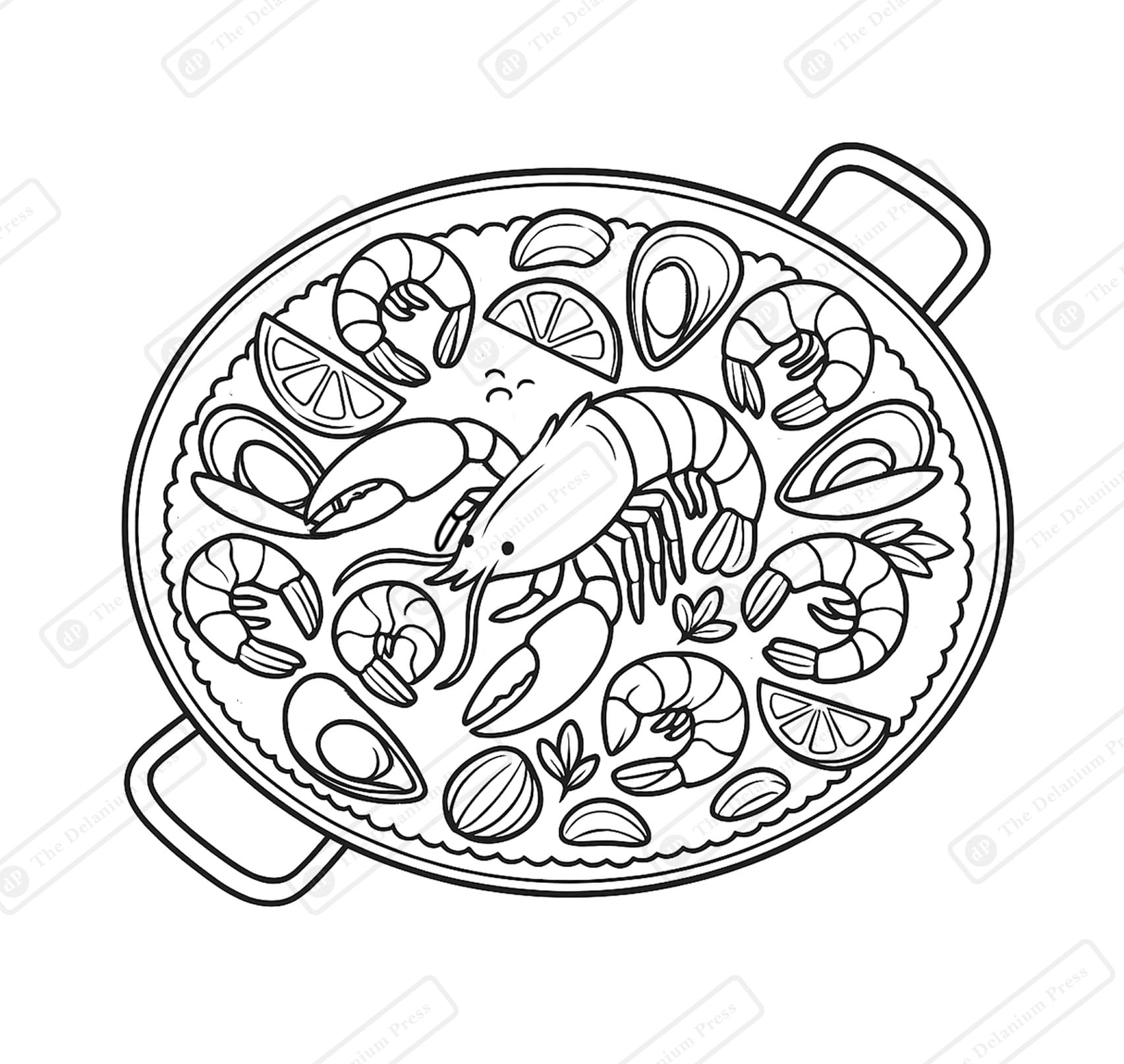 FoodTacious - Bold And Easy Coloring Book