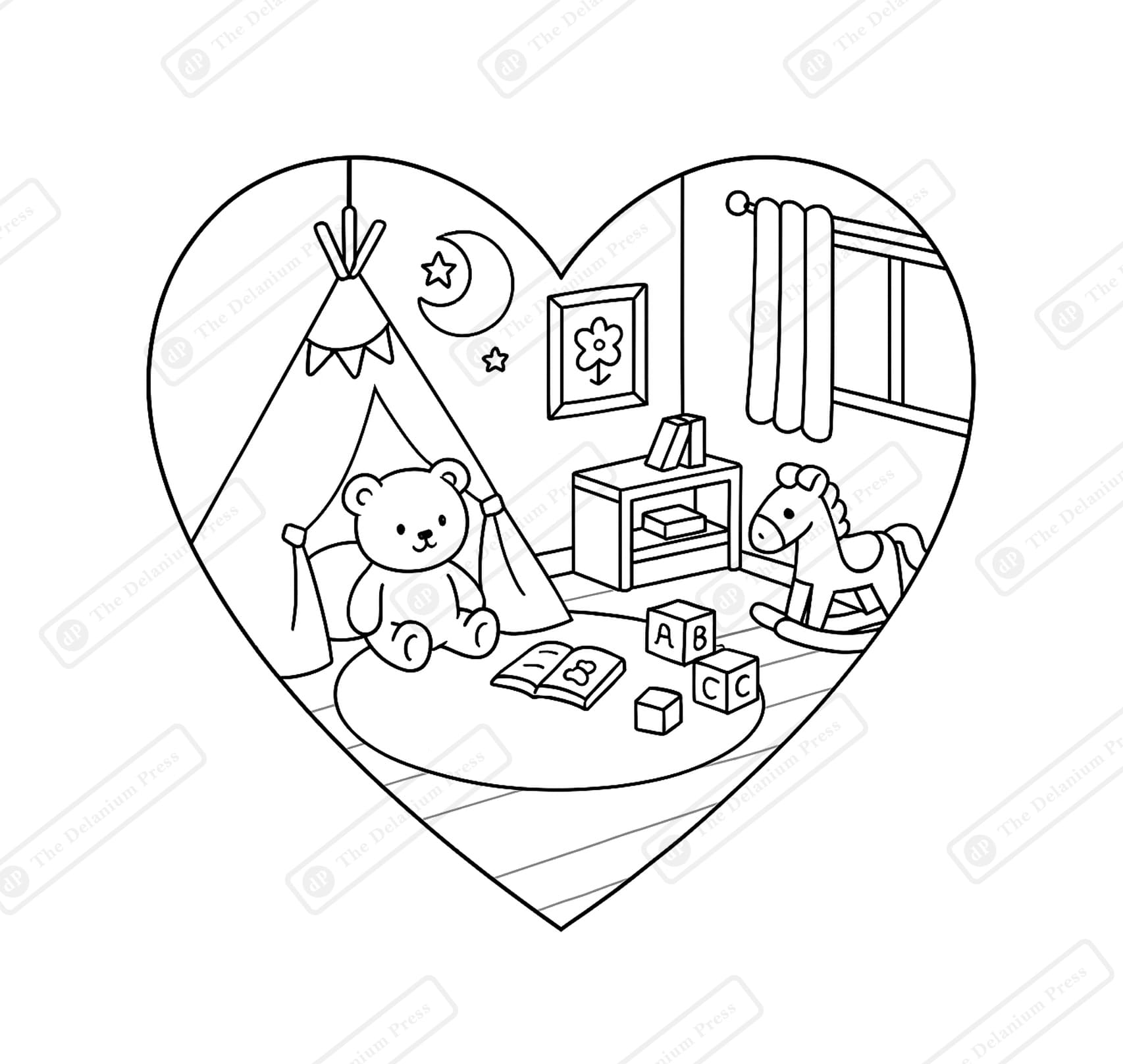 Cozy Nooks - Coloring Book