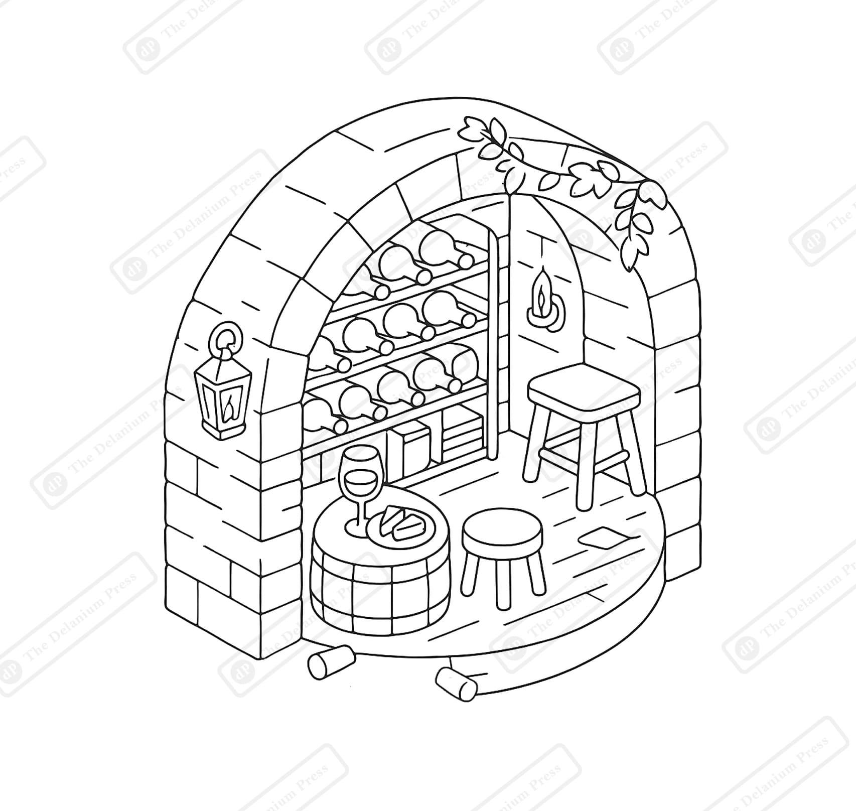 Cozy Nooks - Coloring Book