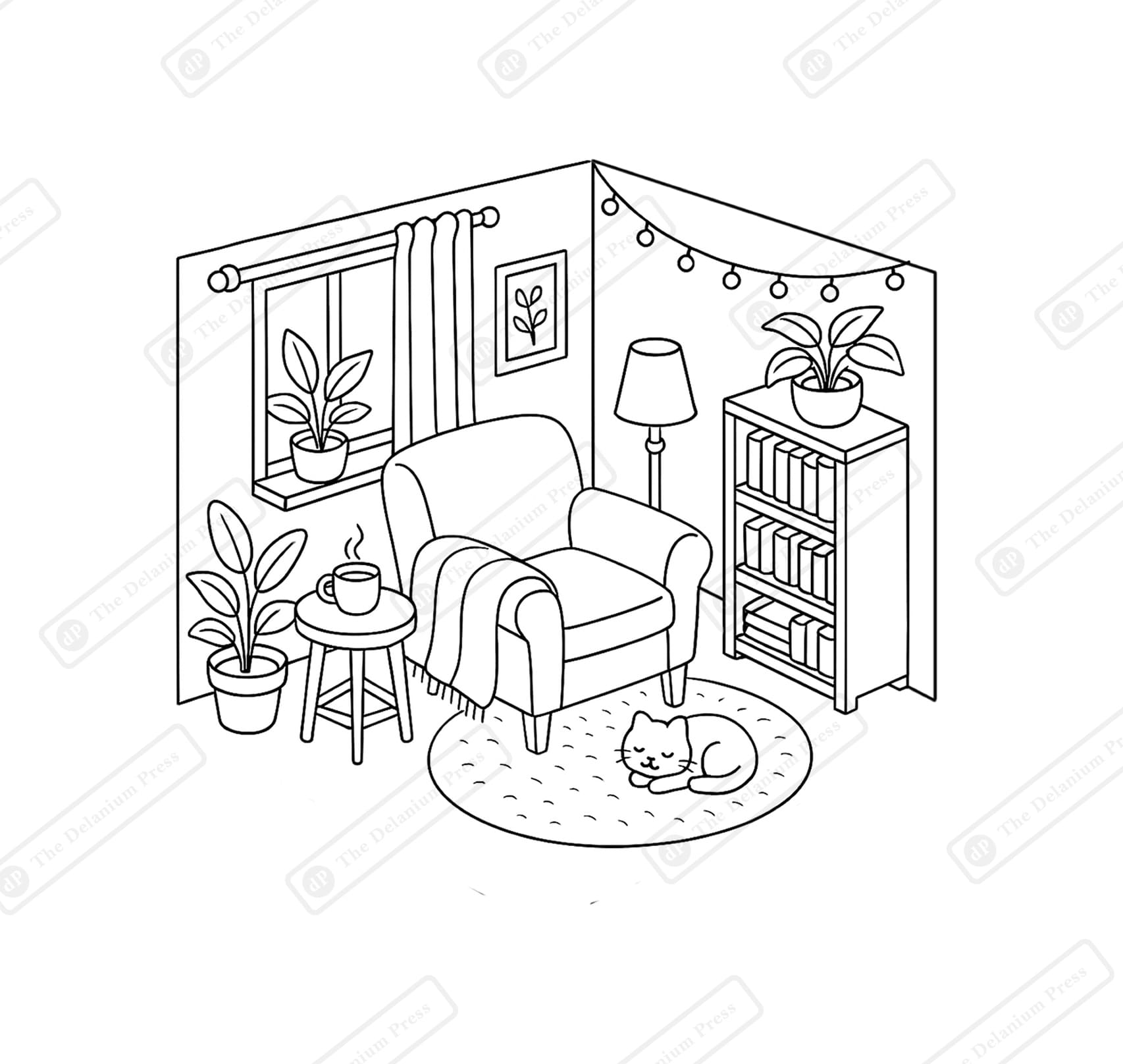 Cozy Nooks - Coloring Book