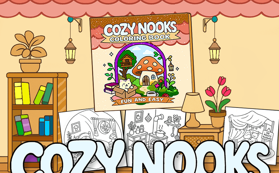 Cozy Nooks - Coloring Book