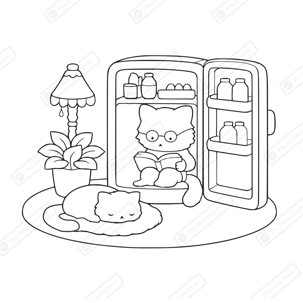The Catsmos - Cute Cat Coloring Book