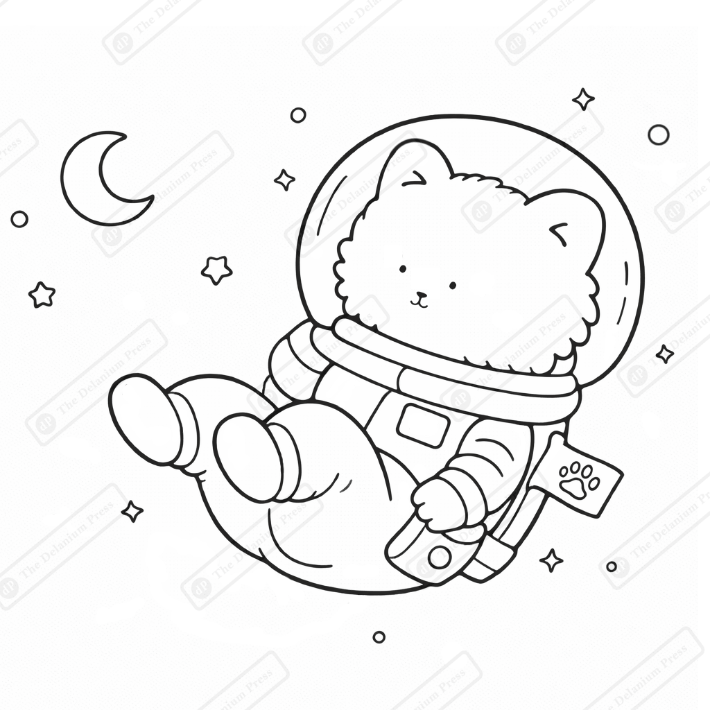 The Catsmos - Cute Cat Coloring Book